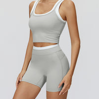 High-Waisted Contrast Sculpt Shorts
