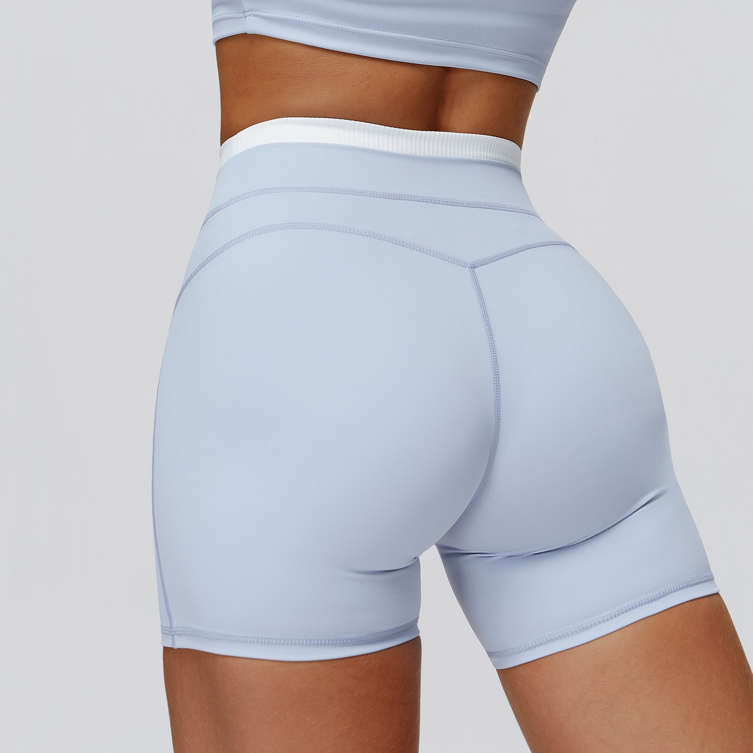 High-Waisted Contrast Sculpt Shorts