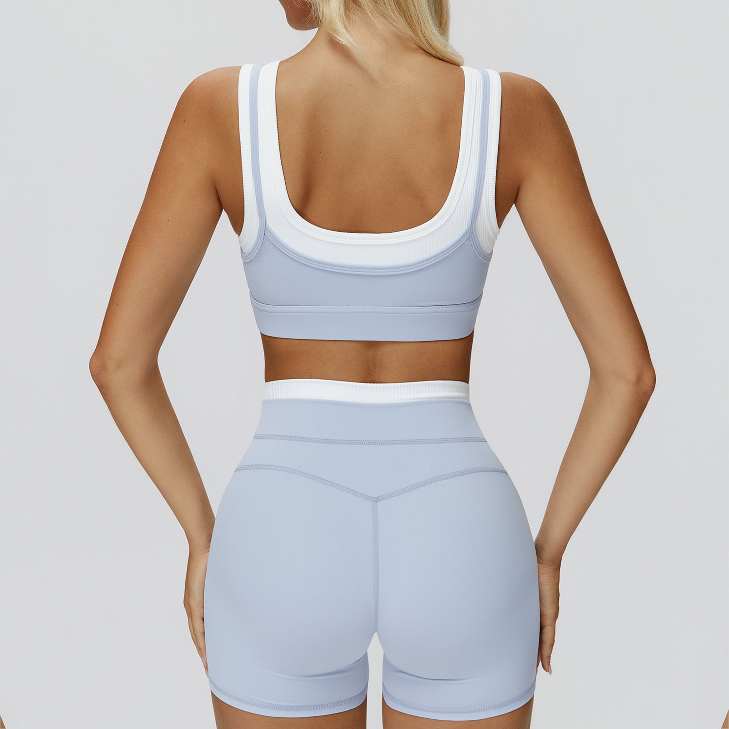High-Waisted Contrast Sculpt Shorts