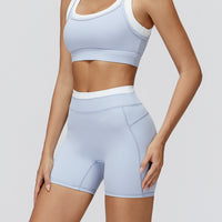 High-Waisted Contrast Sculpt Shorts