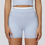 High-Waisted Contrast Sculpt Shorts