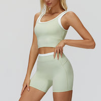 High-Waisted Contrast Sculpt Shorts