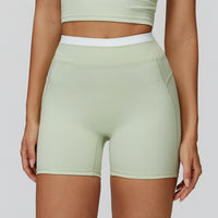 High-Waisted Contrast Sculpt Shorts