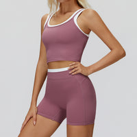 High-Waisted Contrast Sculpt Shorts