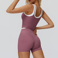 High-Waisted Contrast Sculpt Shorts