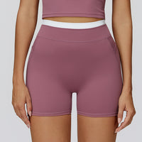 High-Waisted Contrast Sculpt Shorts