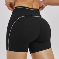 Contrast Stitch Sculpting Workout Shorts