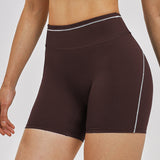 Contrast Stitch Sculpting Workout Shorts