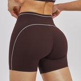 Contrast Stitch Sculpting Workout Shorts