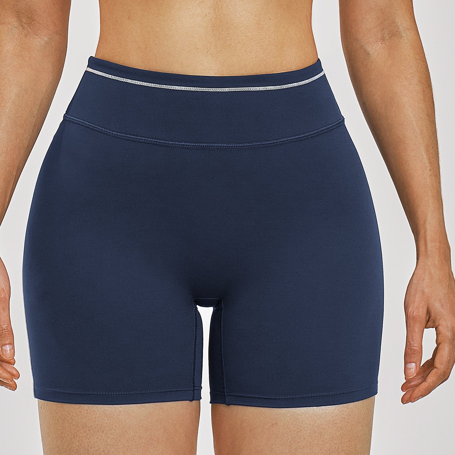 Contrast Stitch Sculpting Workout Shorts