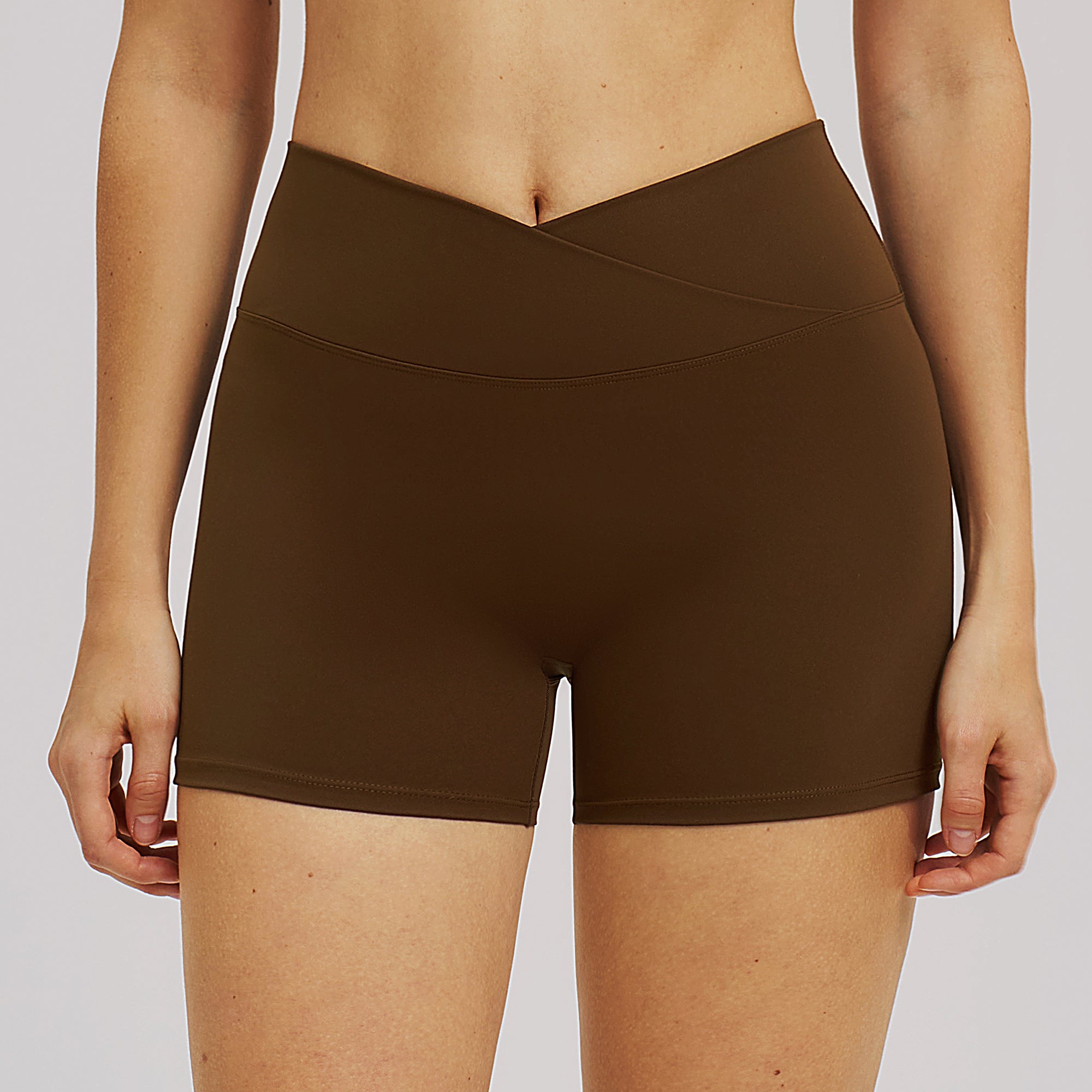 Cross-V Waist Sculpting Active Shorts