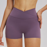 Cross-V Waist Sculpting Active Shorts