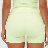 Contrast-Stitch Fitness Shorts