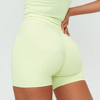 Contrast-Stitch Fitness Shorts