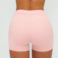 Contrast-Stitch Fitness Shorts