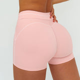 Contrast-Stitch Fitness Shorts