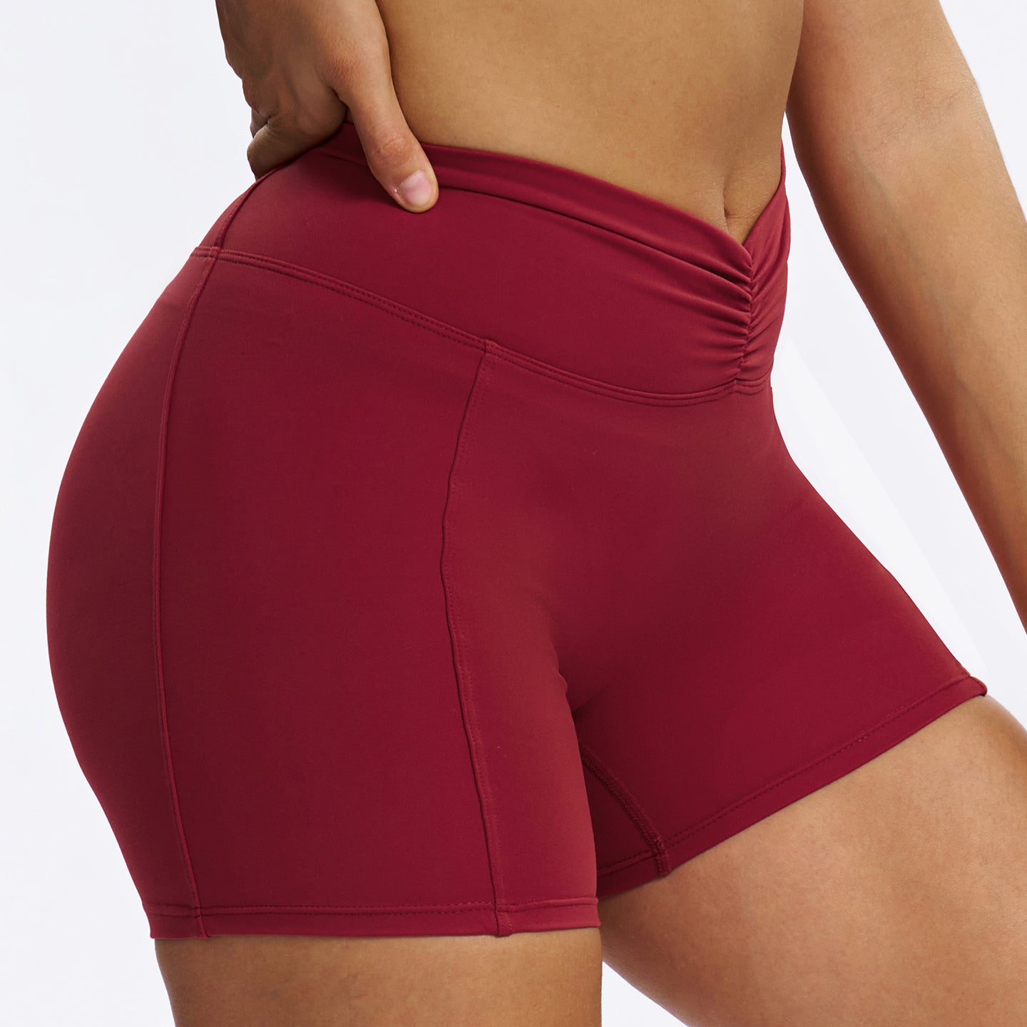 Scrunch-Front Booty-Shaping Shorts