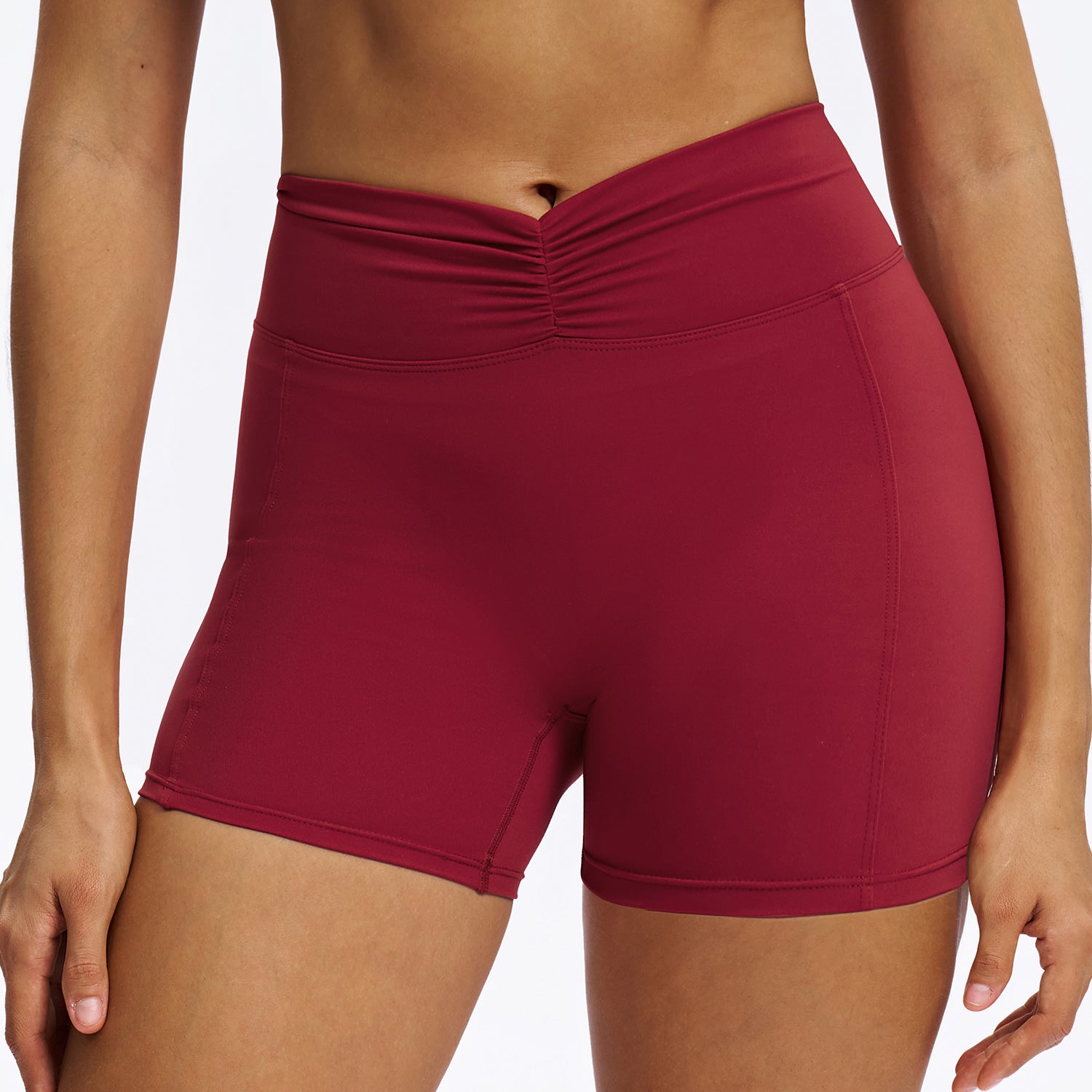 Scrunch-Front Booty-Shaping Shorts