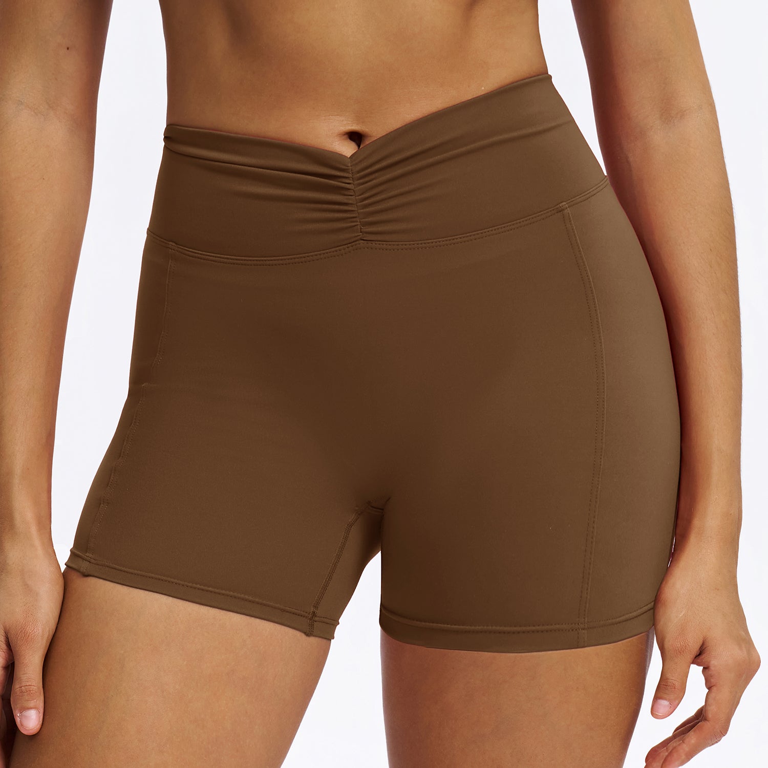 Scrunch-Front Booty-Shaping Shorts