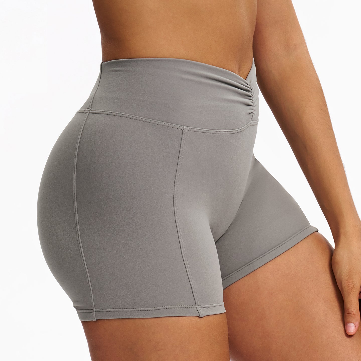 Scrunch-Front Booty-Shaping Shorts