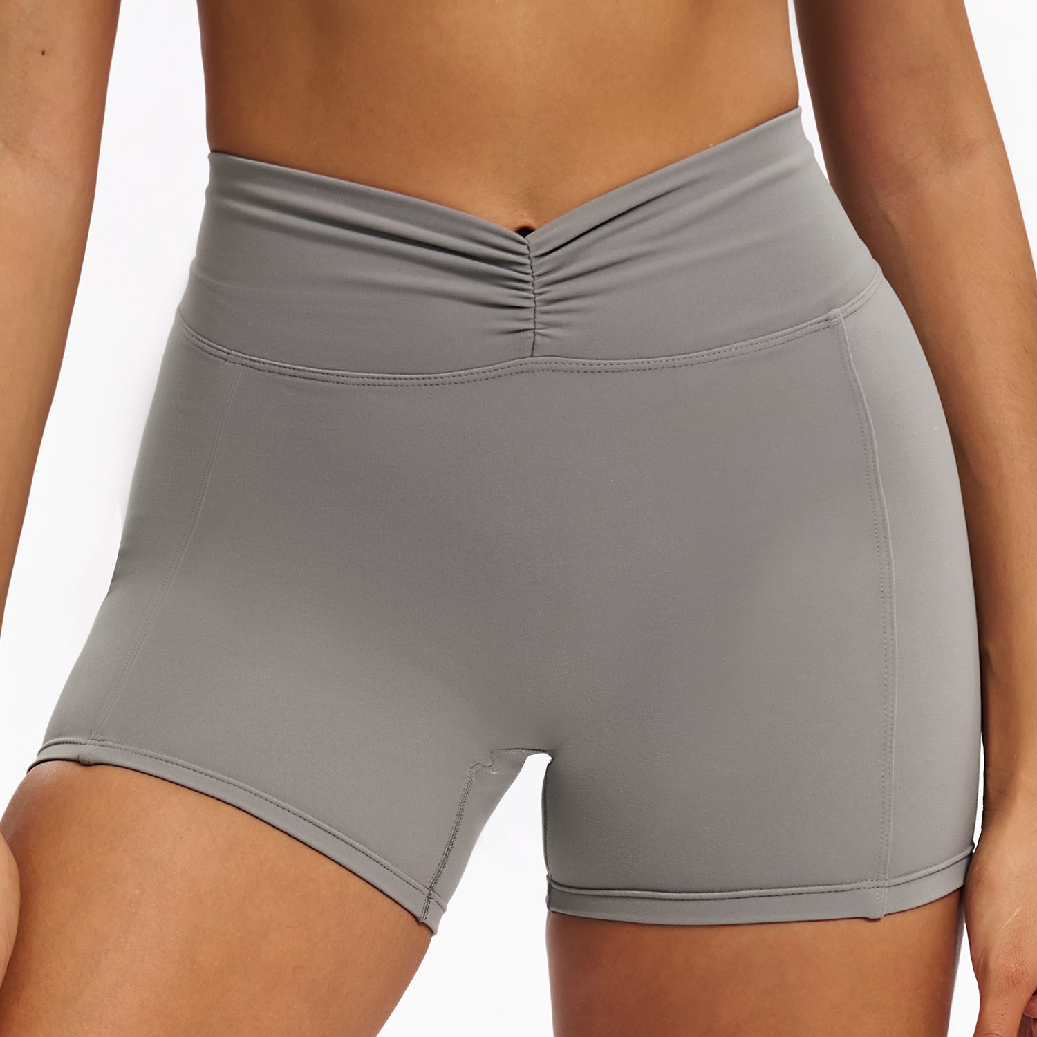 Scrunch-Front Booty-Shaping Shorts