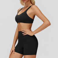 V-Back High-Waist Shorts
