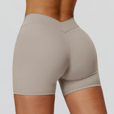 V-Back High-Waist Shorts