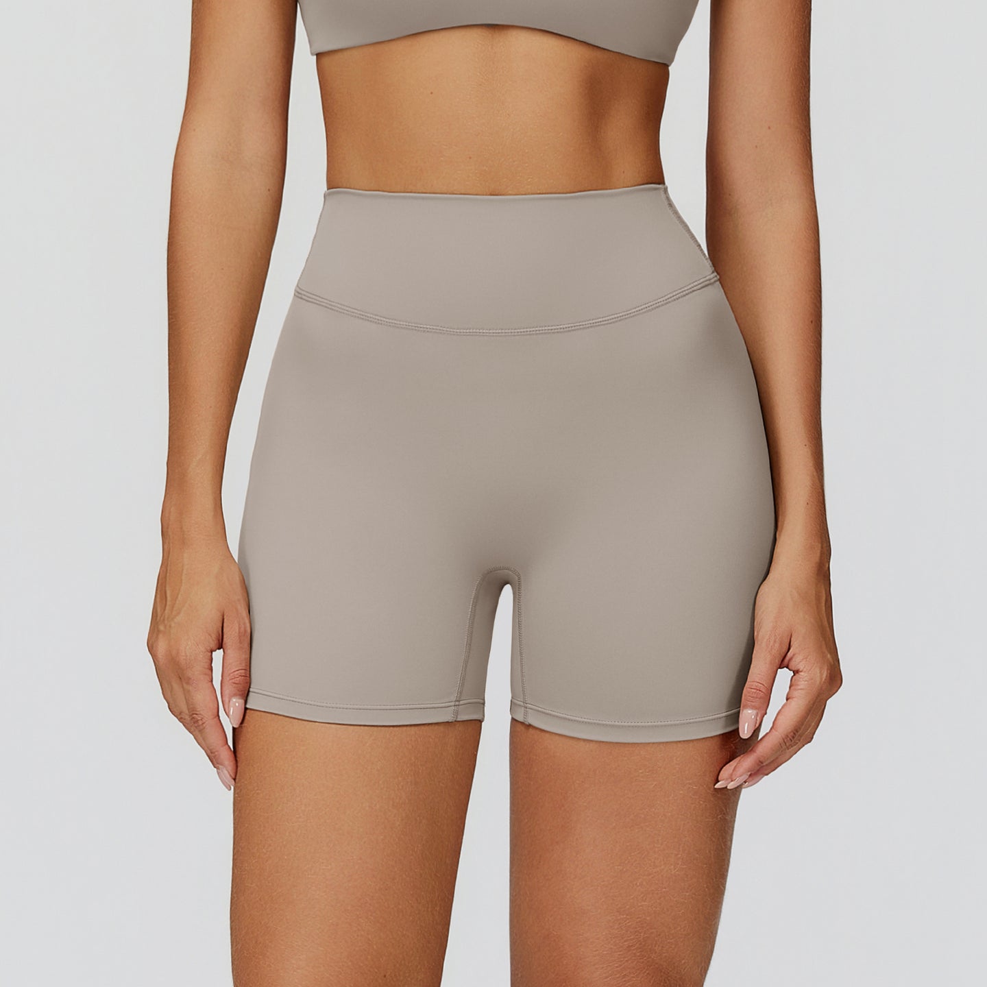 V-Back High-Waist Shorts