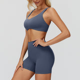 V-Back High-Waist Shorts