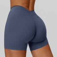 V-Back High-Waist Shorts