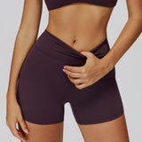 V-Back High-Waist Shorts