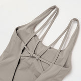 Cross-Back Open-Back Active Romper