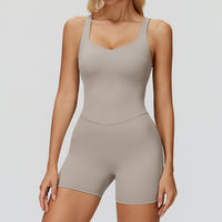 Cross-Back Open-Back Active Romper