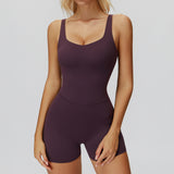 Cross-Back Open-Back Active Romper