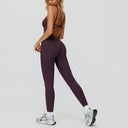 Cross-Back Open-Back Active Jumpsuit