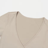 Long-Sleeve Wrap Top