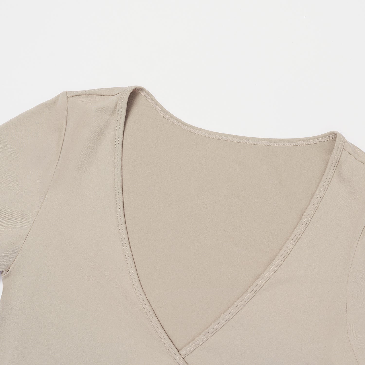 Long-Sleeve Wrap Top