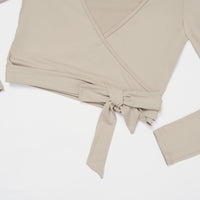 Long-Sleeve Wrap Top