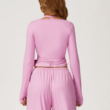 Long-Sleeve Wrap Top