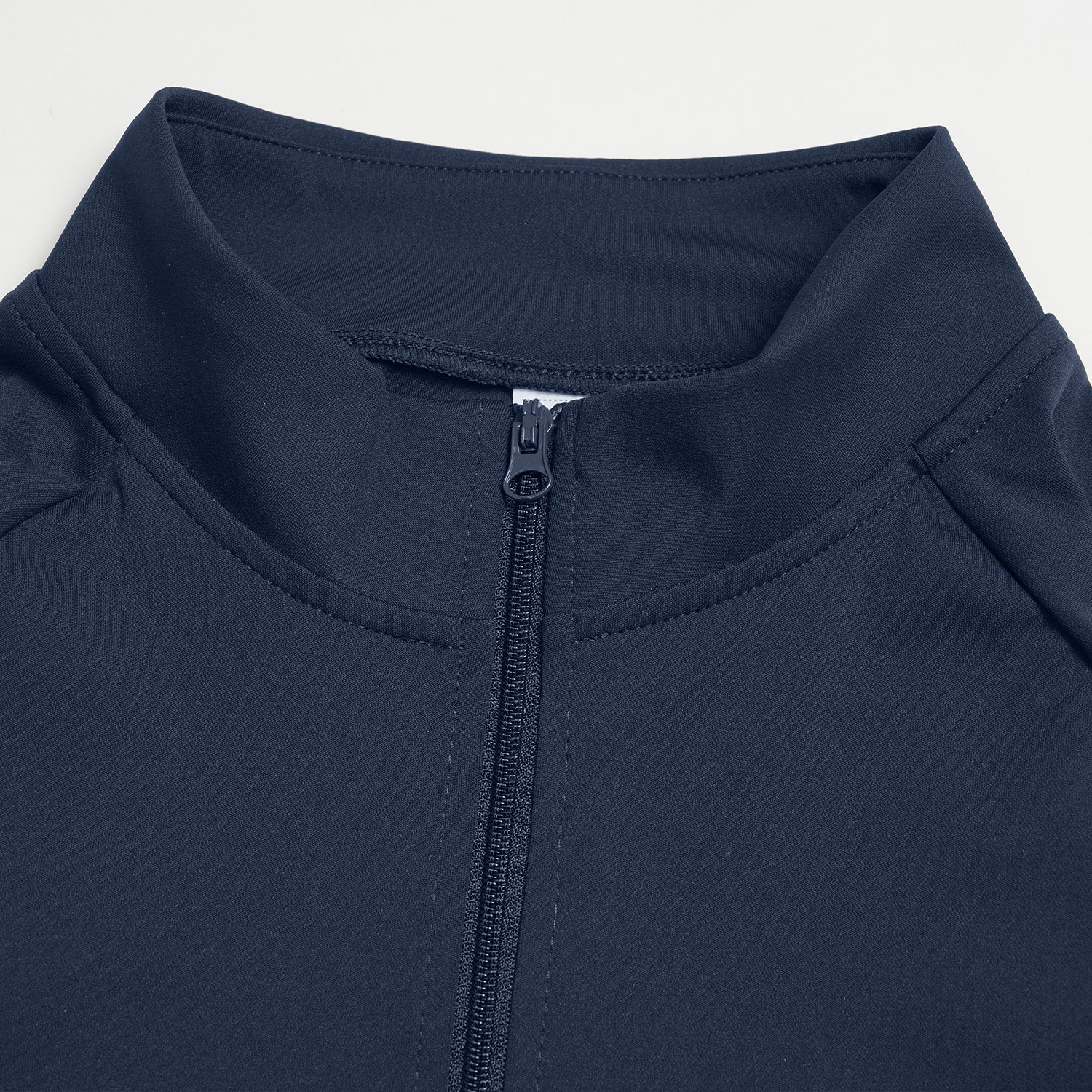 Contrast Stitch Full-Zip Cropped Active Jacket