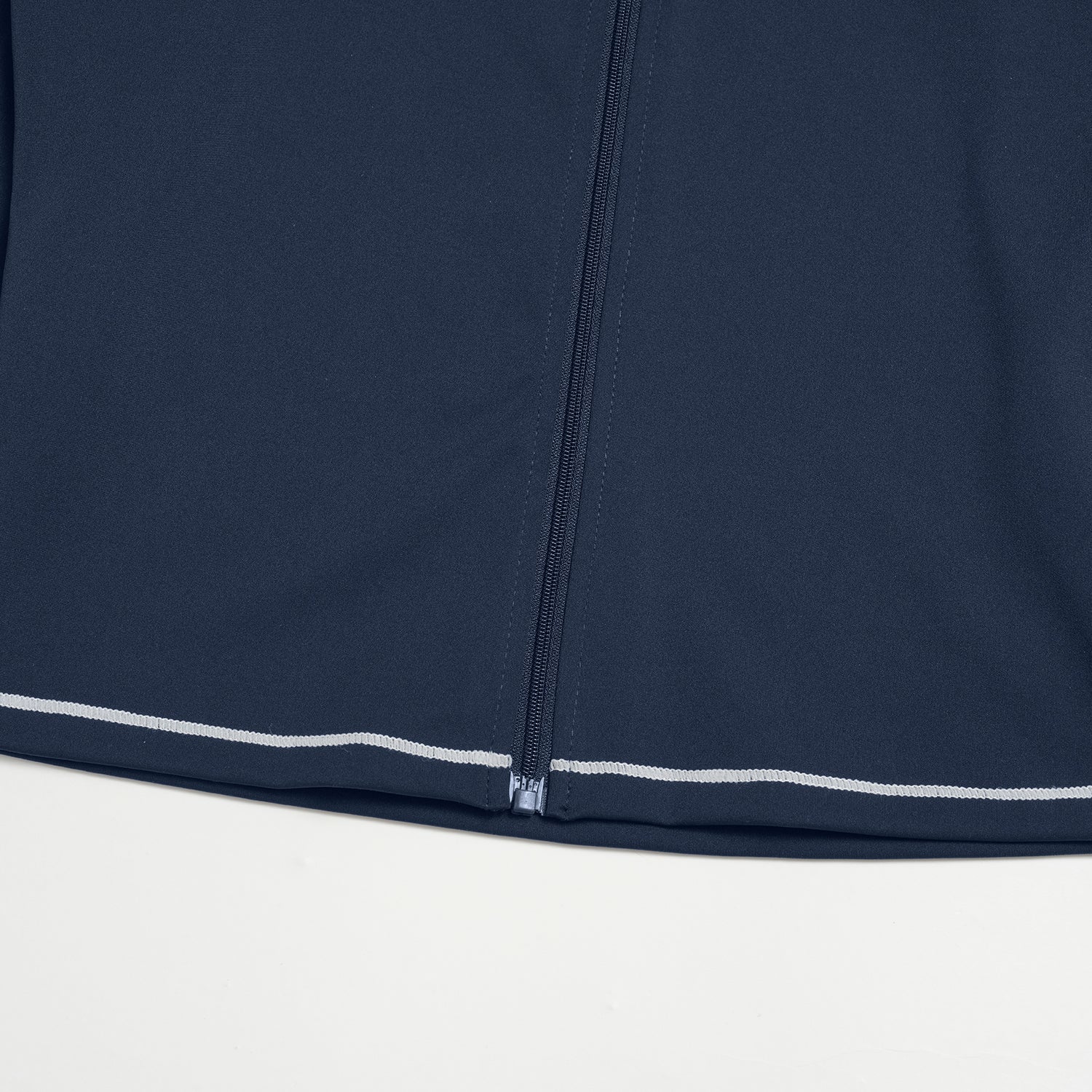 Contrast Stitch Full-Zip Cropped Active Jacket
