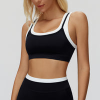 Contrast Running Sports Bra