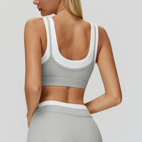 Contrast Running Sports Bra