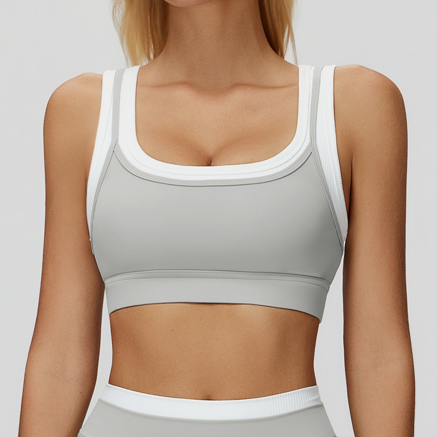 Contrast Running Sports Bra