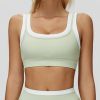 Contrast Running Sports Bra