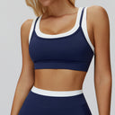 Contrast Running Sports Bra