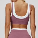 Contrast Running Sports Bra