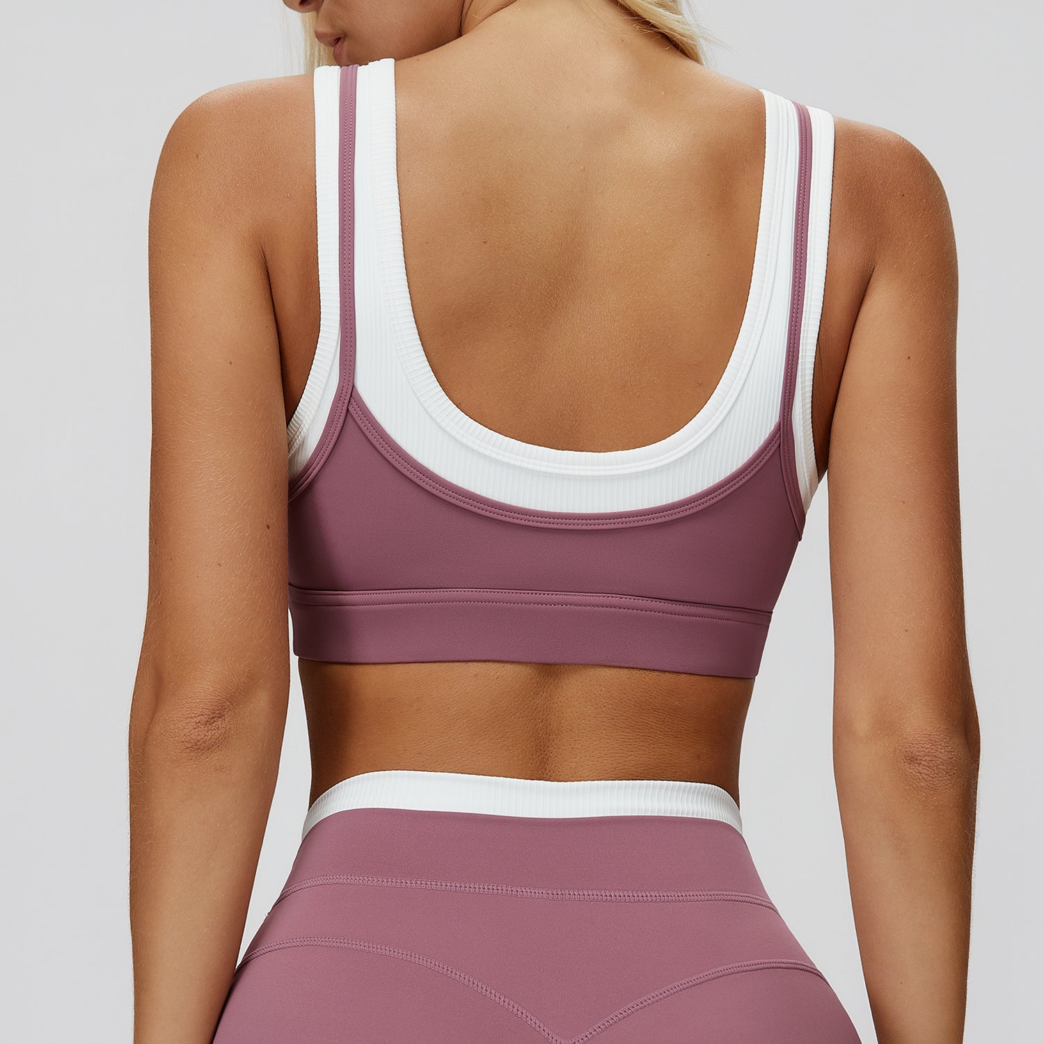 Contrast Running Sports Bra
