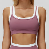 Contrast Running Sports Bra