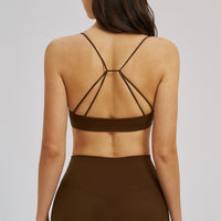 Deep V Front-Twist Fitness Bra